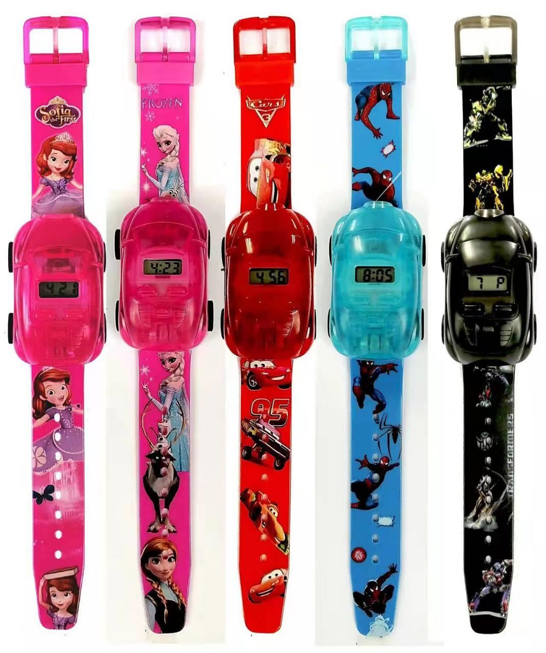Digital Detachable Toy Car Watch For Boys &amp; Girls